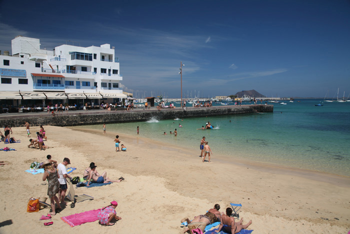 Fuerteventura, Corralejo, Strand, Calle Isla de Lobos - mittelmeer-reise-und-meer.de