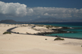 Playa del Poris - Blick Isla de Lobos, DÃ¼nen Corralejo, Fuerteventura