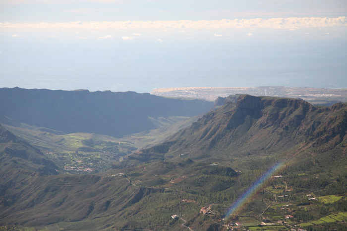 Gran Canaria, Pico de las Nieves, Blick Dünen Maspalomas, Fataga - mittelmeer-reise-und-meer.de