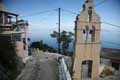 Blick über die Meerenge auf's griechische Fes, Chlomos, Korfu