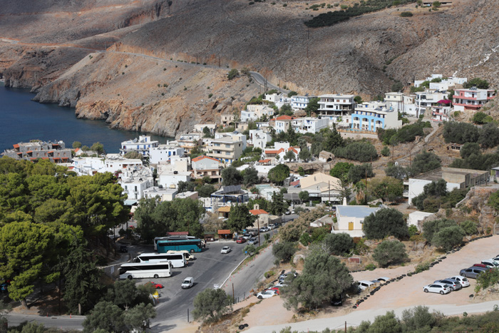 Kreta, Chora Sfakion, Panorama oberhalb des Ortes - mittelmeer-reise-und-meer.de