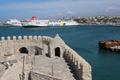 Heraklion, Festung, Blick auf den Hafen, Kreta