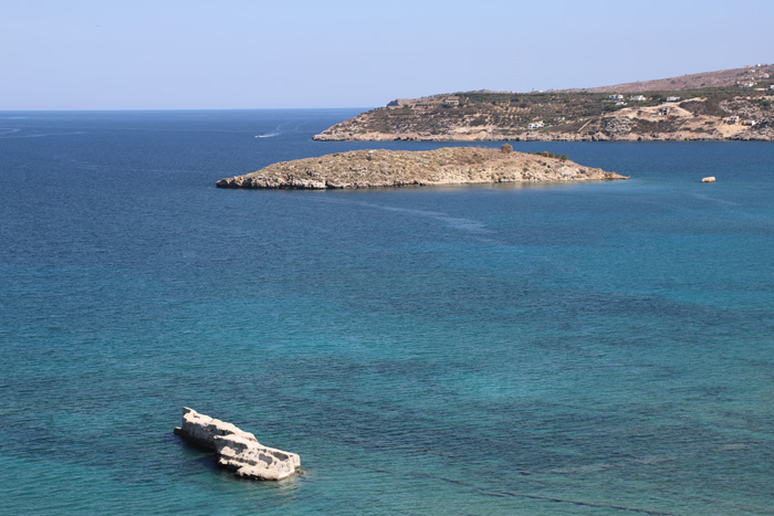 Kreta, Plaka, Blick von Kalyves, Keras Beach, Nisida Karga - mittelmeer-reise-und-meer.de