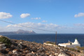 Leuchtturm mit Blick auf die Akrotiri-Halbinsel, Plaka, Kreta