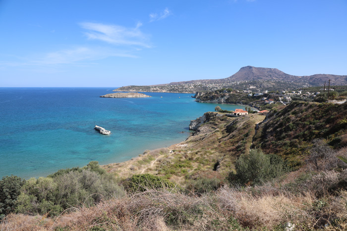 Kreta, Plaka, Blick von Kalyves, Keras Beach, Nisida Karga - mittelmeer-reise-und-meer.de