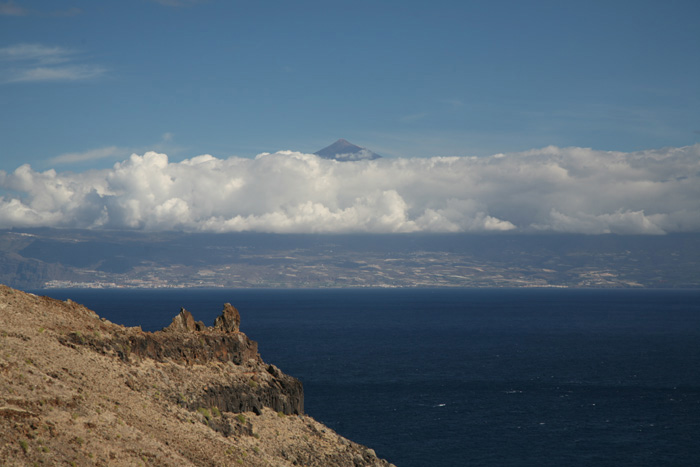 La Gomera, Punta de Avalo, Blick auf den Pico del Teide - mittelmeer-reise-und-meer.de