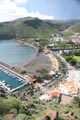 San Sebastian de La Gomera, Blick vom Parador auf den Strand, La Gomera