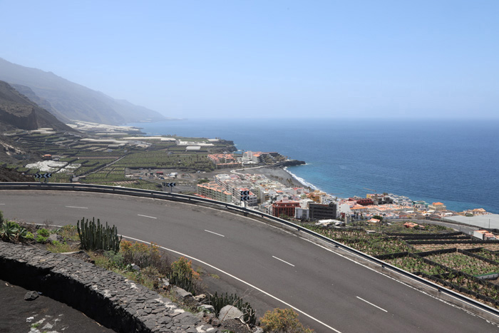 La Palma, Mirador de Puerto Naos, Blick und Panorama Puerto Naos - mittelmeer-reise-und-meer.de