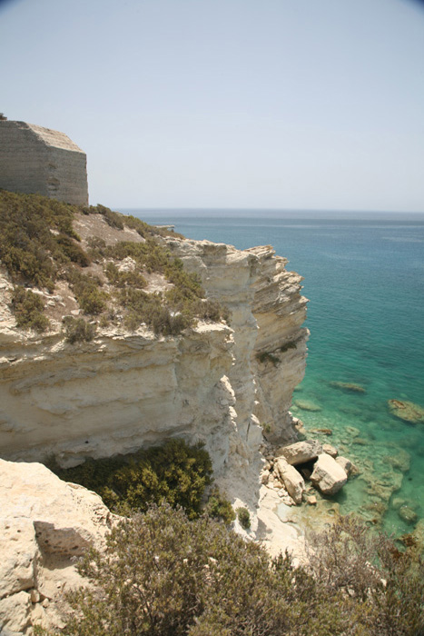 Malta, Delimara, Fort Delimara, Steilküste, Blick Süden - mittelmeer-reise-und-meer.de