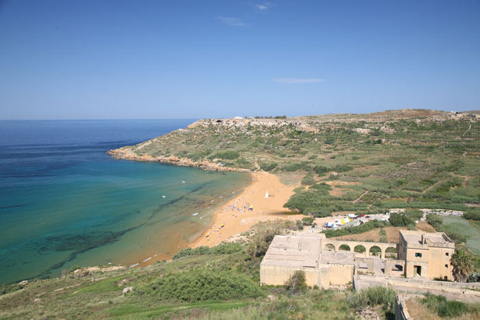 Malta, Ramla-Bay, Gozo, Blick vom Calypso-Cave - mittelmeer-reise-und-meer.de