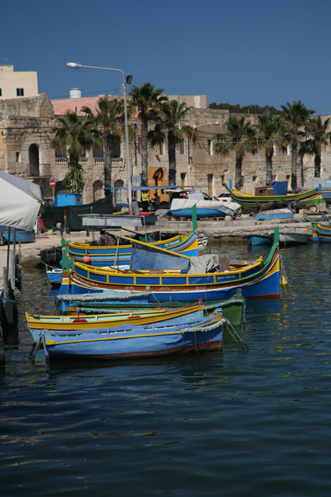 Malta, Marsaxlokk, Fischerboot, Auge des Osiris, gesehen in Marsaxlok - mittelmeer-reise-und-meer.de