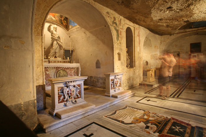 Malta, Rabat, St. Paul´s Kirche, Abstieg Grotte - mittelmeer-reise-und-meer.de