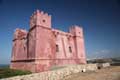 St. Agatha´s Tower, The Red Tower, Abendsonne, Malta