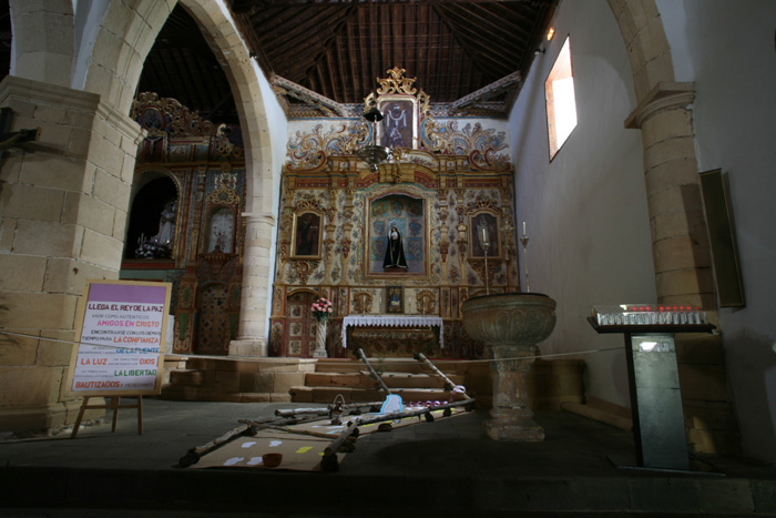 Fuerteventura, Pajara, Altare der Kirche Kirche Nuestra Señora de Regla - mittelmeer-reise-und-meer.de