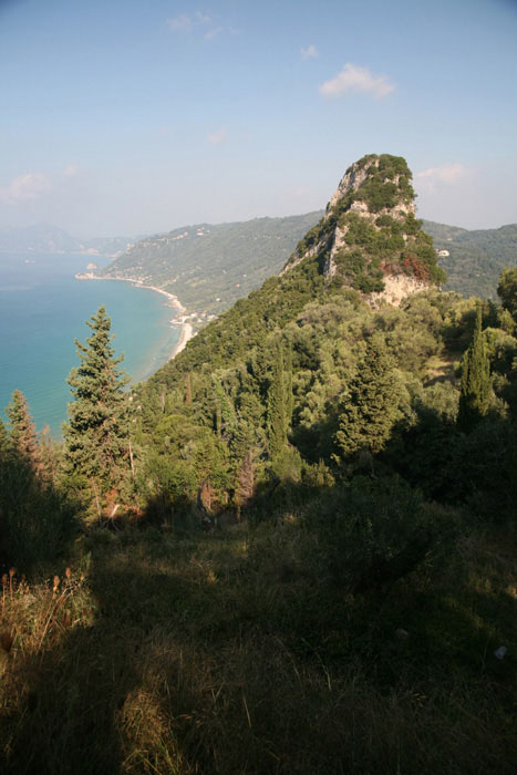Korfu, Pentati, Agios Mattheos, Aussicht Pentati Westküste - mittelmeer-reise-und-meer.de