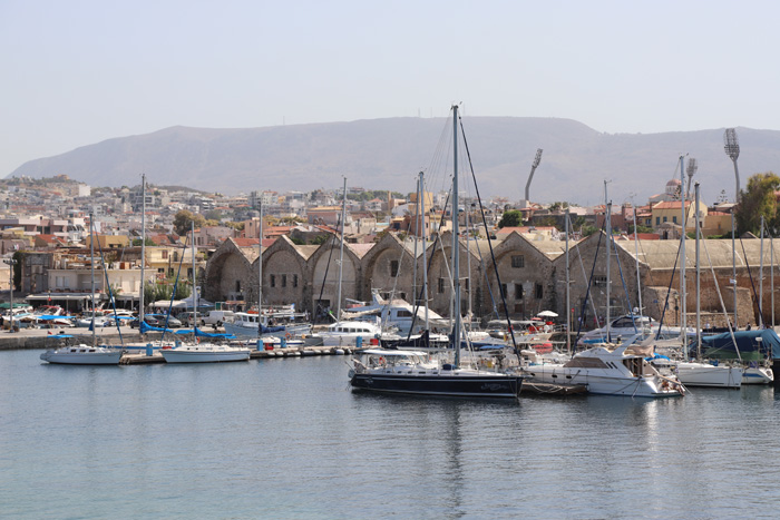 Kreta, Chania, Aussichtspunkt Mole, Wachhaus Venetianischer Hafen - mittelmeer-reise-und-meer.de