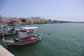Ierapetra, Hafen-Panorama mit Glockenturm, Kreta