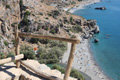 Blick von Aussichtspunkt Preveli-Beach, Preveli Beach, Kreta