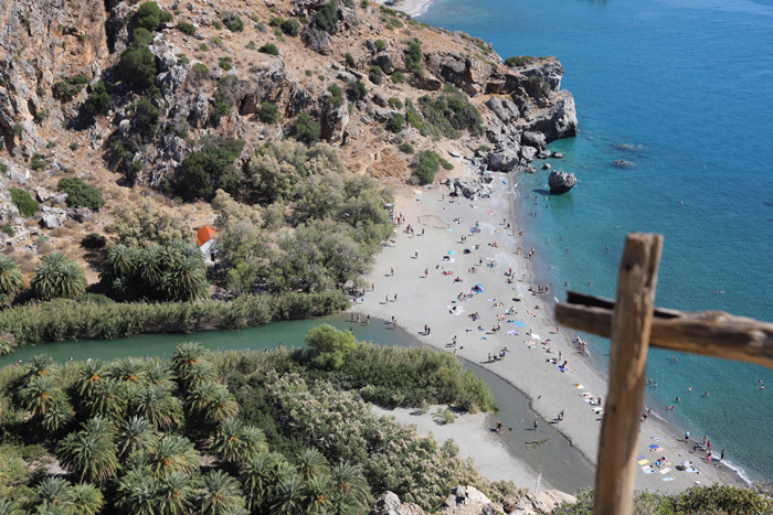 Kreta, Preveli Beach, Mündung Grüner Fluss, Kissano Farragi - mittelmeer-reise-und-meer.de