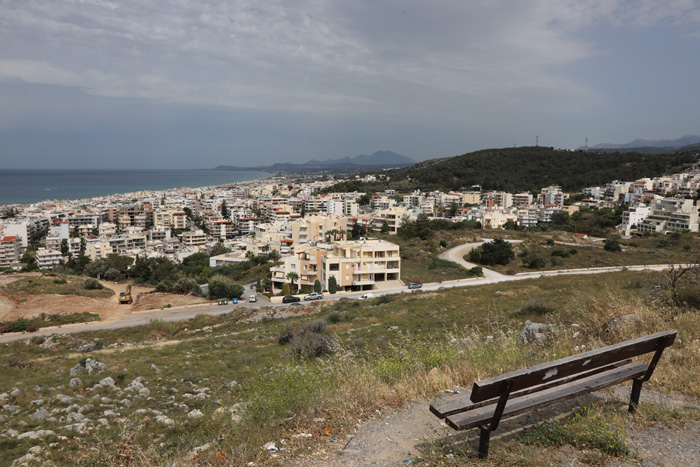 Kreta, Rethymno, Panorama auf das Wohngebiet - mittelmeer-reise-und-meer.de