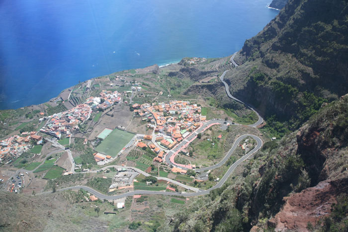 La Gomera, Mirador de Abrante, Agulo, Blick östlicher Teil - mittelmeer-reise-und-meer.de