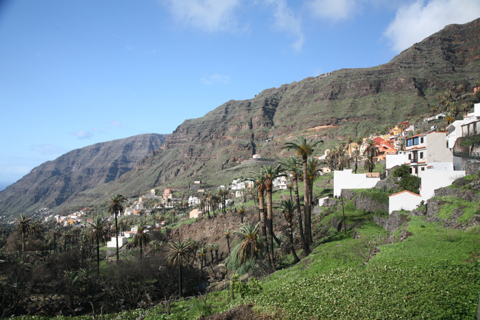 La Gomera, Valle Gran Rey, Los Descansaderos, Blick ins Valle - mittelmeer-reise-und-meer.de