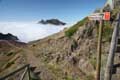 Pico de Arieiro, Beginn Wanderweg zum Pico Ruivo de Santana, Madeira