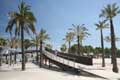 Fußgängerbrücke, Strand, Alcudia, Mallorca