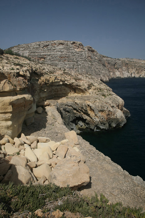 Malta, Blaue Grotte, Steilküste, Foto 3 - mittelmeer-reise-und-meer.de