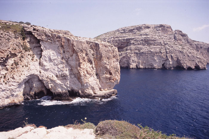 Malta, Blaue Grotte, Steilküste Foto 4 - mittelmeer-reise-und-meer.de