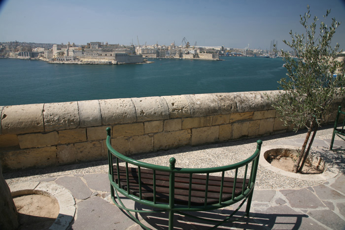 Malta, Valletta, Lower Barrakka Gardens, Panorama 3 Cities - mittelmeer-reise-und-meer.de