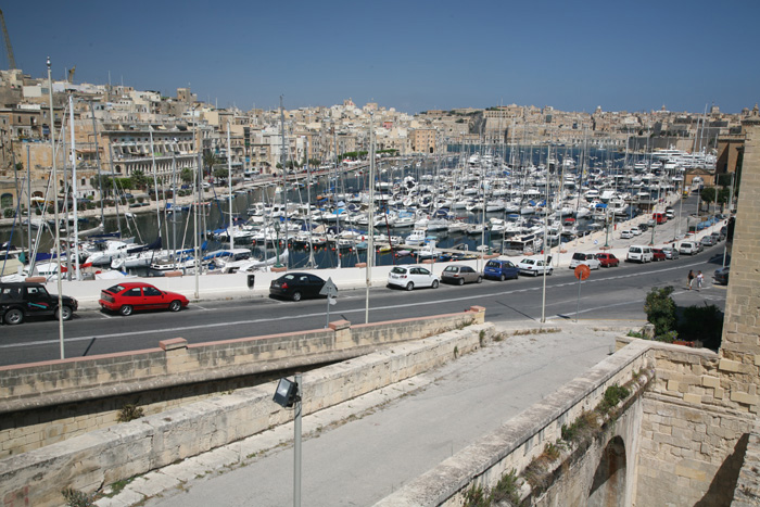 Malta, Vittoriosa (Birgu), 3 Cities, Blick Yachthafen, Senglea, Valletta - mittelmeer-reise-und-meer.de