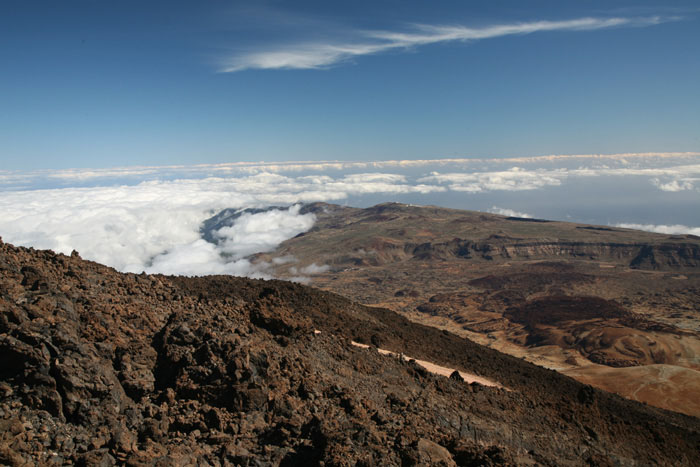 Teneriffa, Pico del Teide, Bergstation, Panorama nach Osten, Observatorium - mittelmeer-reise-und-meer.de