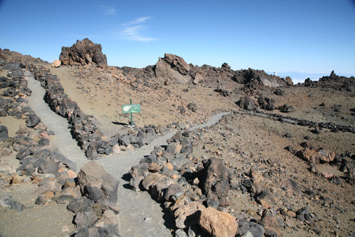 Teneriffa, Pico del Teide, Beginn Wanderweg 7 am Weg Mirador de la Fortaleza - mittelmeer-reise-und-meer.de