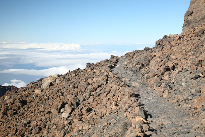 Teneriffa, Pico del Teide, Ende des Weges zum Mirador del Pico Viejo - mittelmeer-reise-und-meer.de