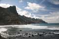 Roque de las Bodegas, Strand, Blick Taganana, Teneriffa